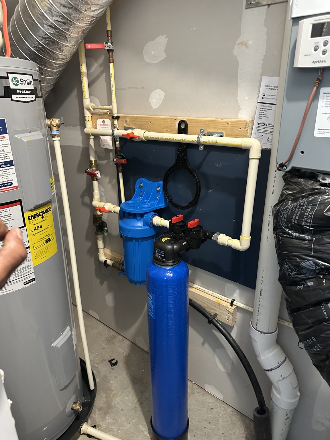 Whole-house water filtration