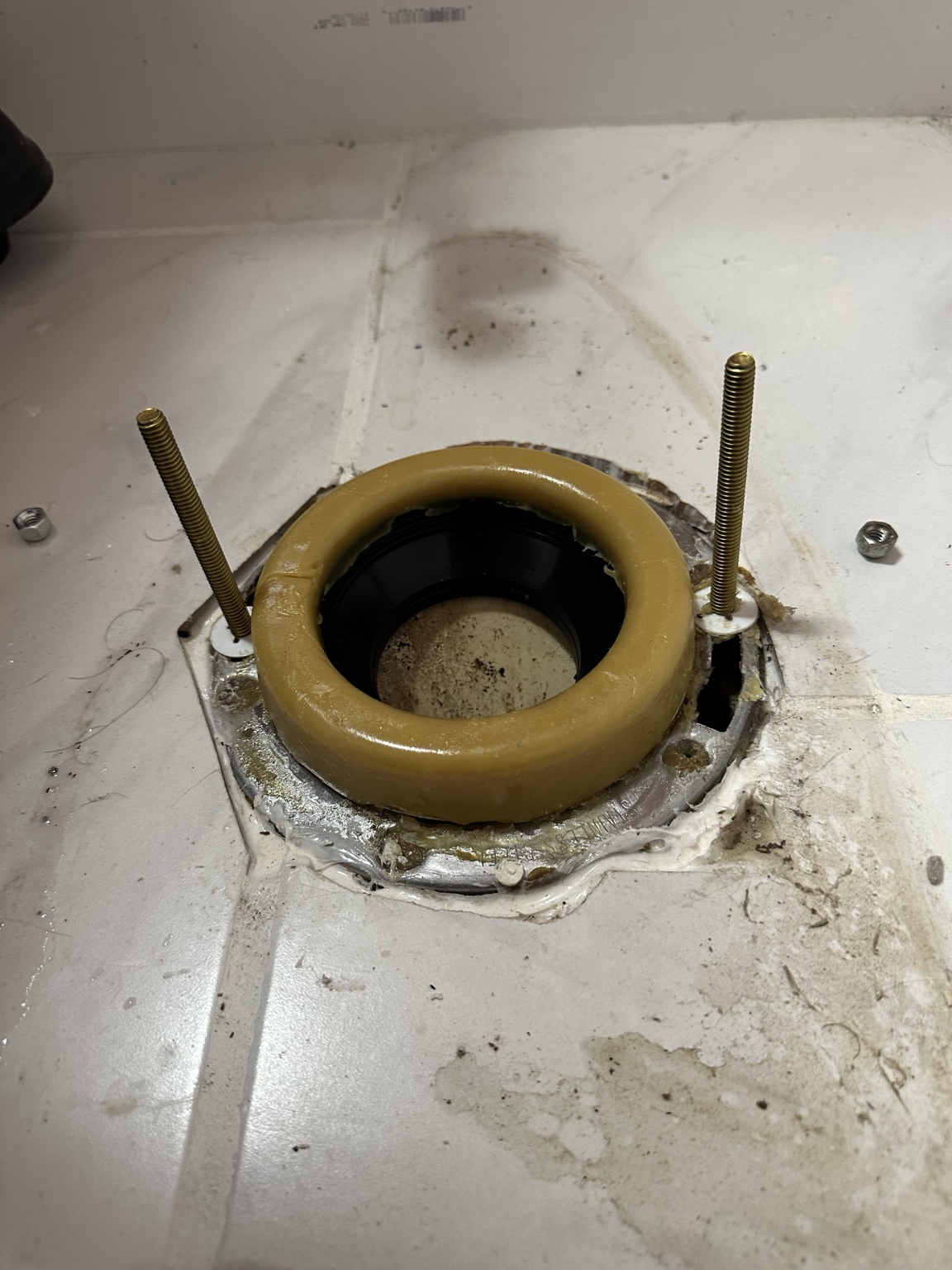 Toilet wax ring replacement